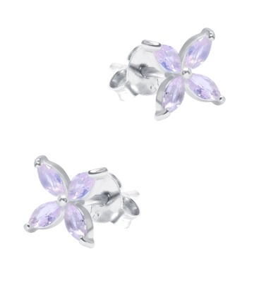 Beautiful Flowers Silver Stud Earring STS-6211